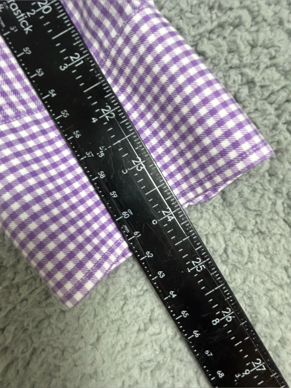 Peter Millar Men's Lavender Check Long-Sleeve Button-Up Shirt size L
